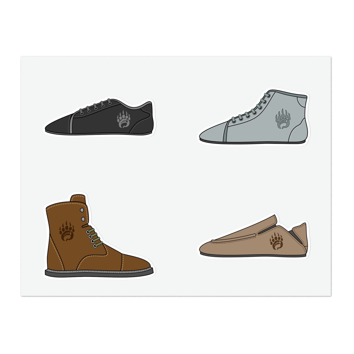 Bearfoot - Footwear Sticker Sheet - Merchandise